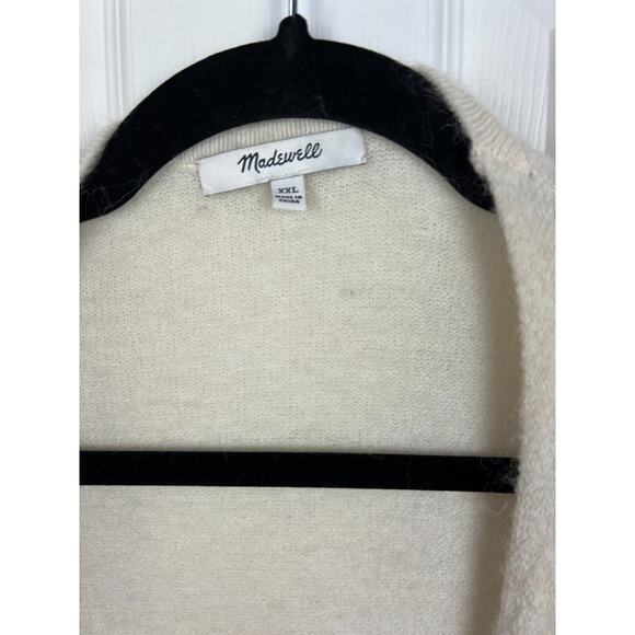 Madewell Color Block Alpaca Merino Wool Blend Cardigan Sweater Longline XXL - Picture 2 of 7